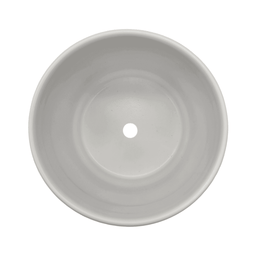 Macetero Maceta De Ceramica Blanco Con Linea Cuadrada S - Fliperex