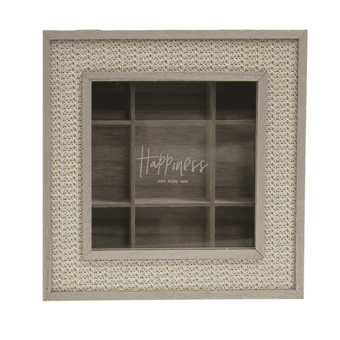 Caja De Té 9 Divisiones Tapa Con Diseño Decorativa - Fliperex