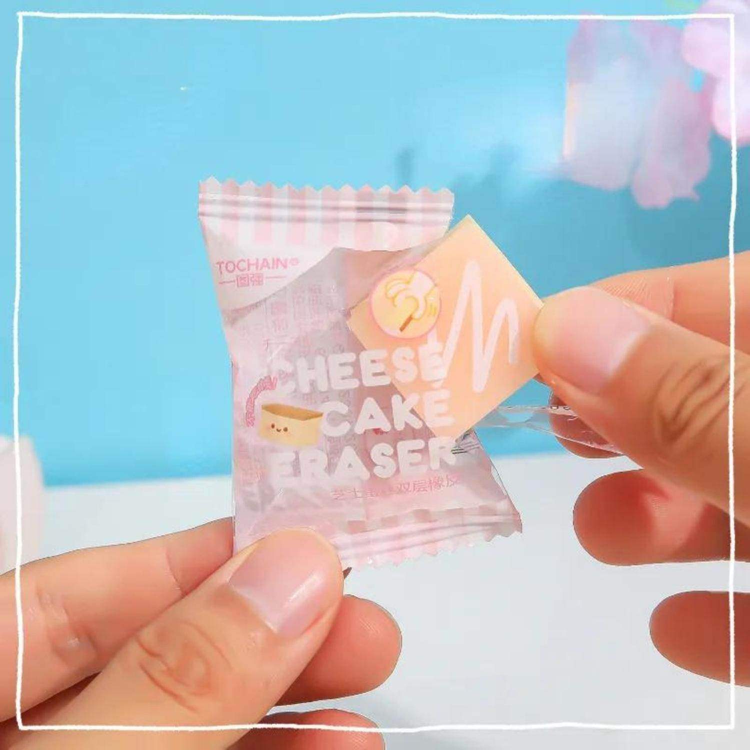Set 2 Gomas De Borrar Cheese Cake Kawaii Cute - Fliperex