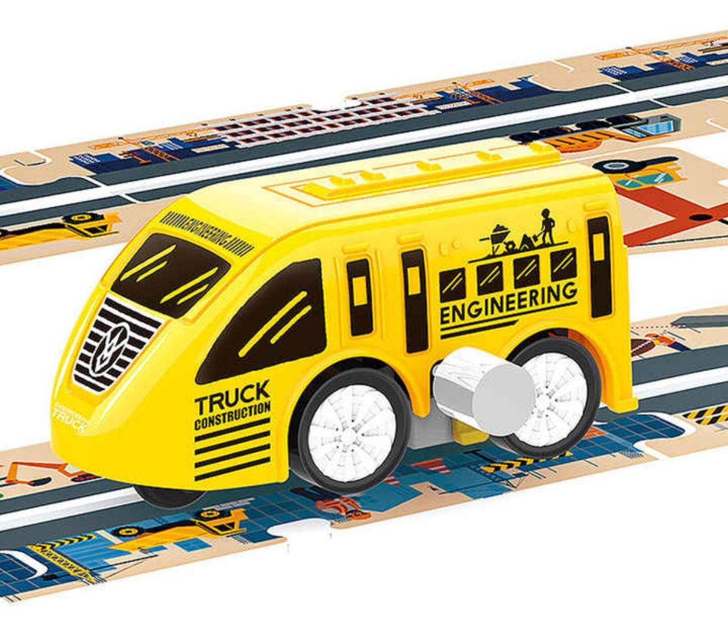 Juguete Pista De Autos Puzzle 44 Piezas Infinitas Formas - Fliperex