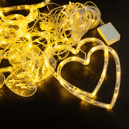 Luces Navideñas Solares Led Corazones Decoracion Navidad - Fliperex