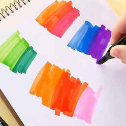 Set 36 Marcadores Doble Punta Rotuladores Plumones Touch - Fliperex