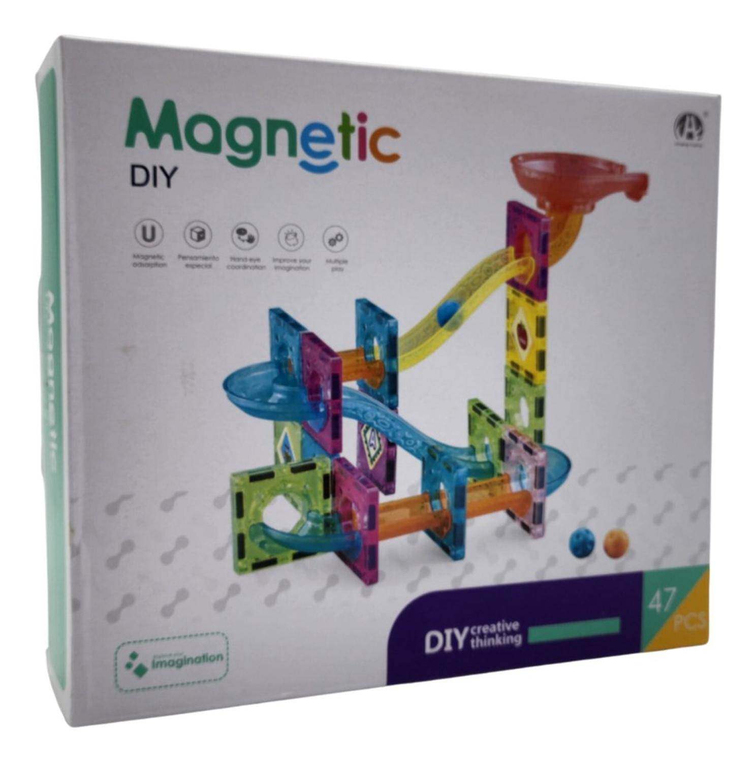 Set De Construccion Magnetico Piezas Magneticas 47 Piezas - Fliperex