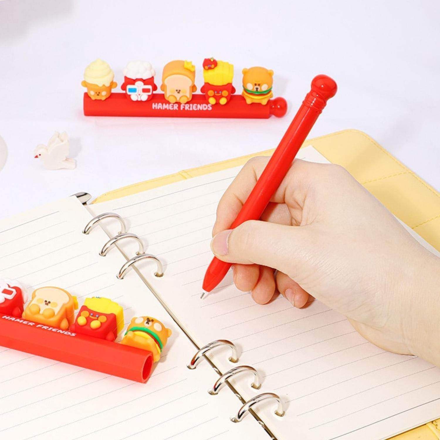 Lapiz Boligrafo Con Muñequitos Comida De Adornos Kawaii - Fliperex