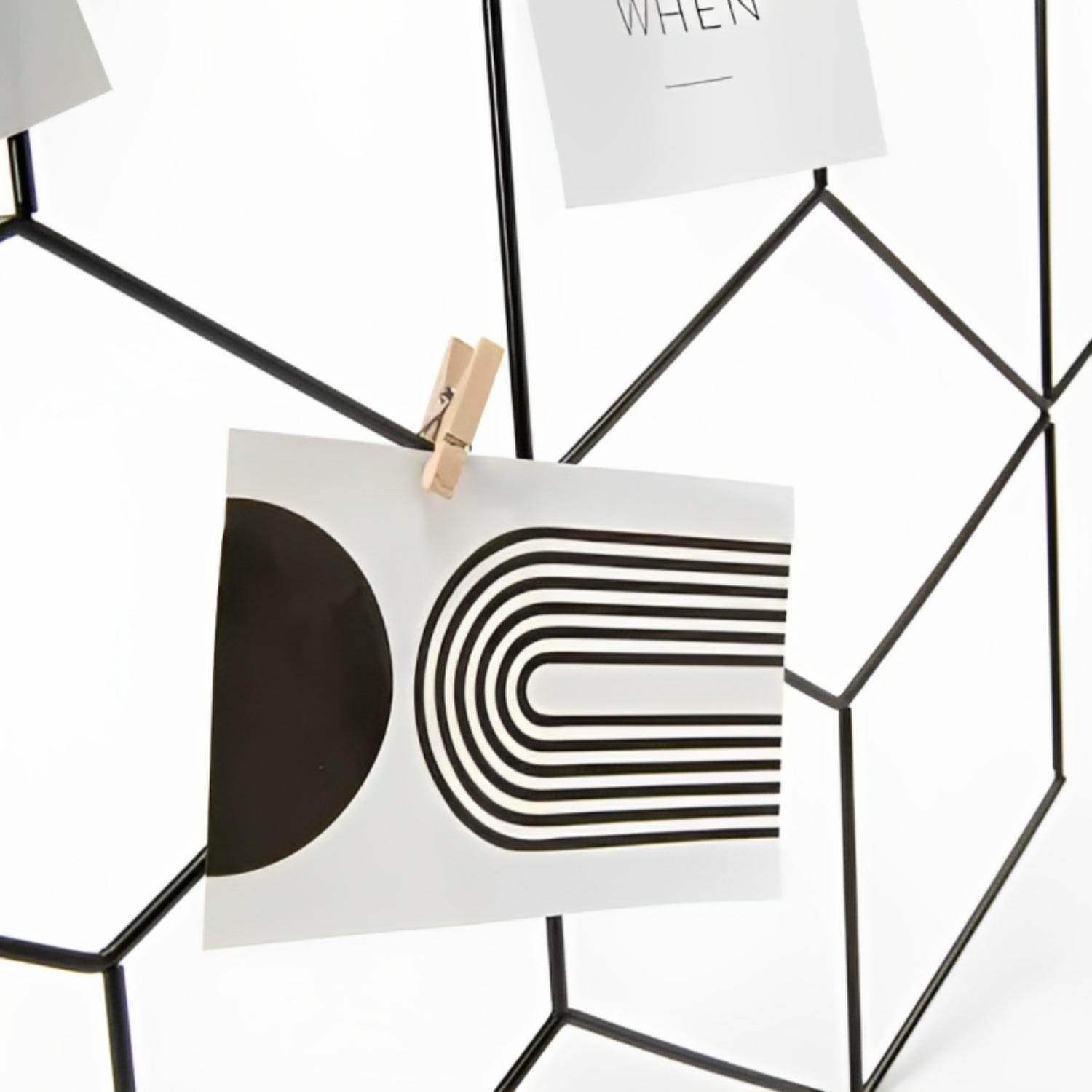 Rejilla Metálica Portafotos Collage Diseño Colores Regalo - Fliperex