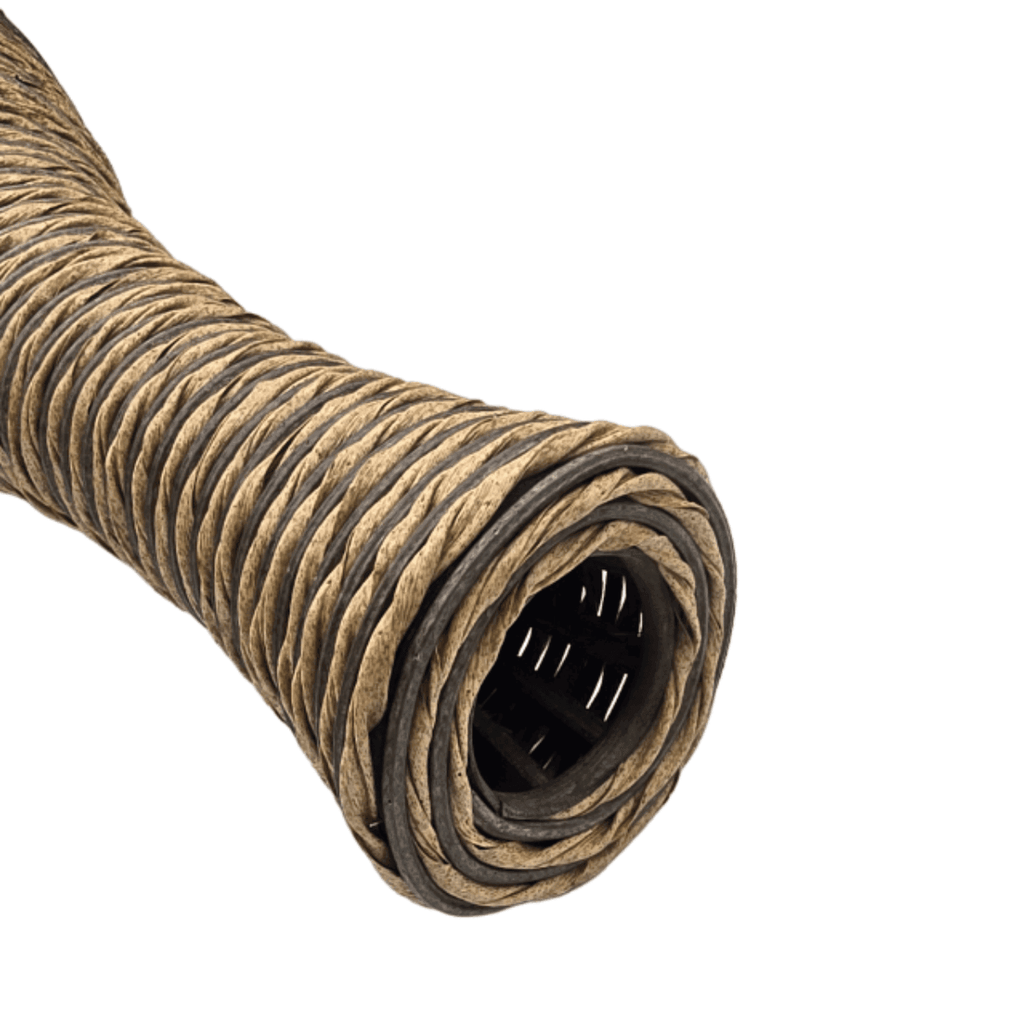 Jarron Florero Decorativo Tejido Rattan Moderno Café 60 CM - Fliperex