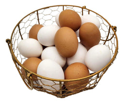 Gallina Decorativa Porta Huevos Cesta De Huevos Blanca - Fliperex