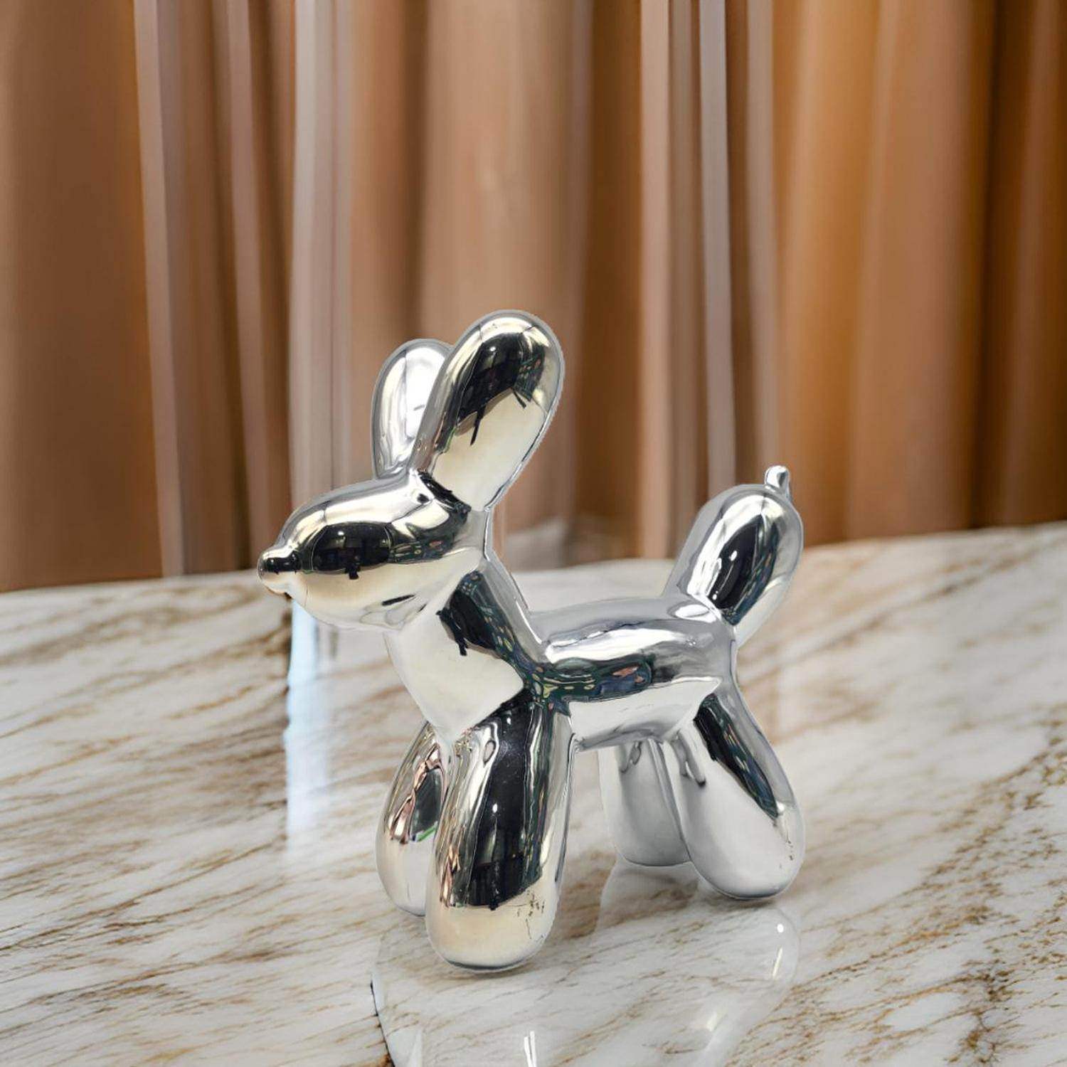 Adorno Perro Mascota Efecto Globo Metalizado Decoracion - Fliperex