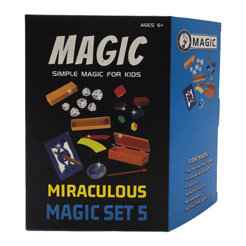 Set Juego De Magia y Trucos Clásico Para Niño Adulto Celeste - Fliperex