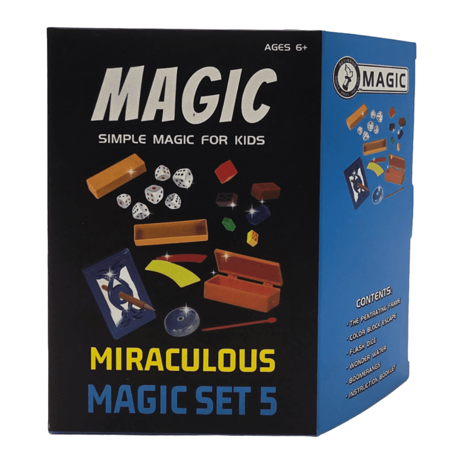 Set Juego De Magia y Trucos Clásico Para Niño Adulto Celeste - Fliperex