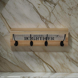 Perchero De Pared Con 4 Perchas Dobles Together - Fliperex