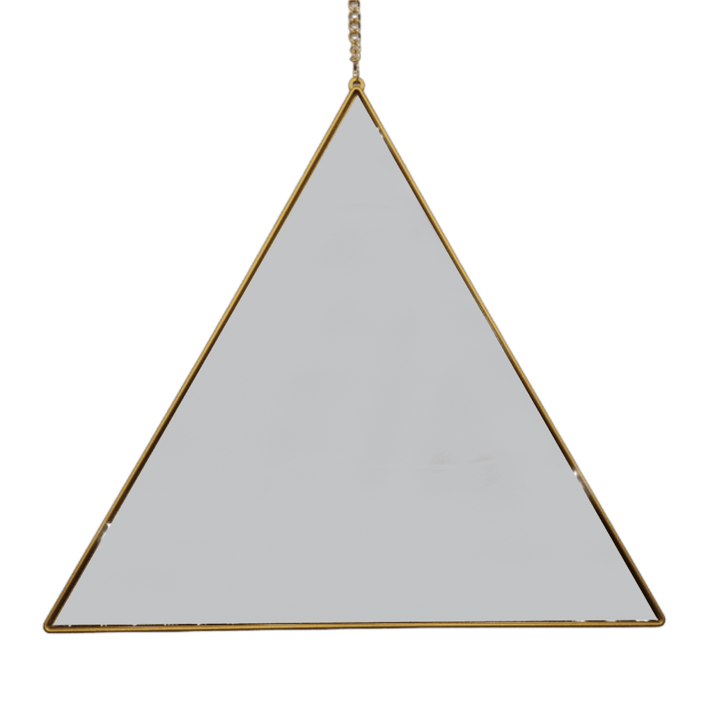 Set 4 Espejos Pared Para Colgar Triangular Marco De Espejo - Fliperex