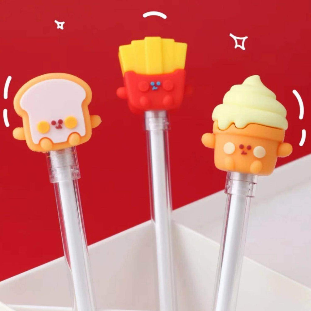 Set 6 Lapices De Alimentos Variados Kawaii Cute - Fliperex
