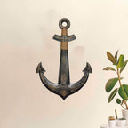 Ancla Decorativo De Madera Gris Oscuro Para Pared Decoracion - Fliperex