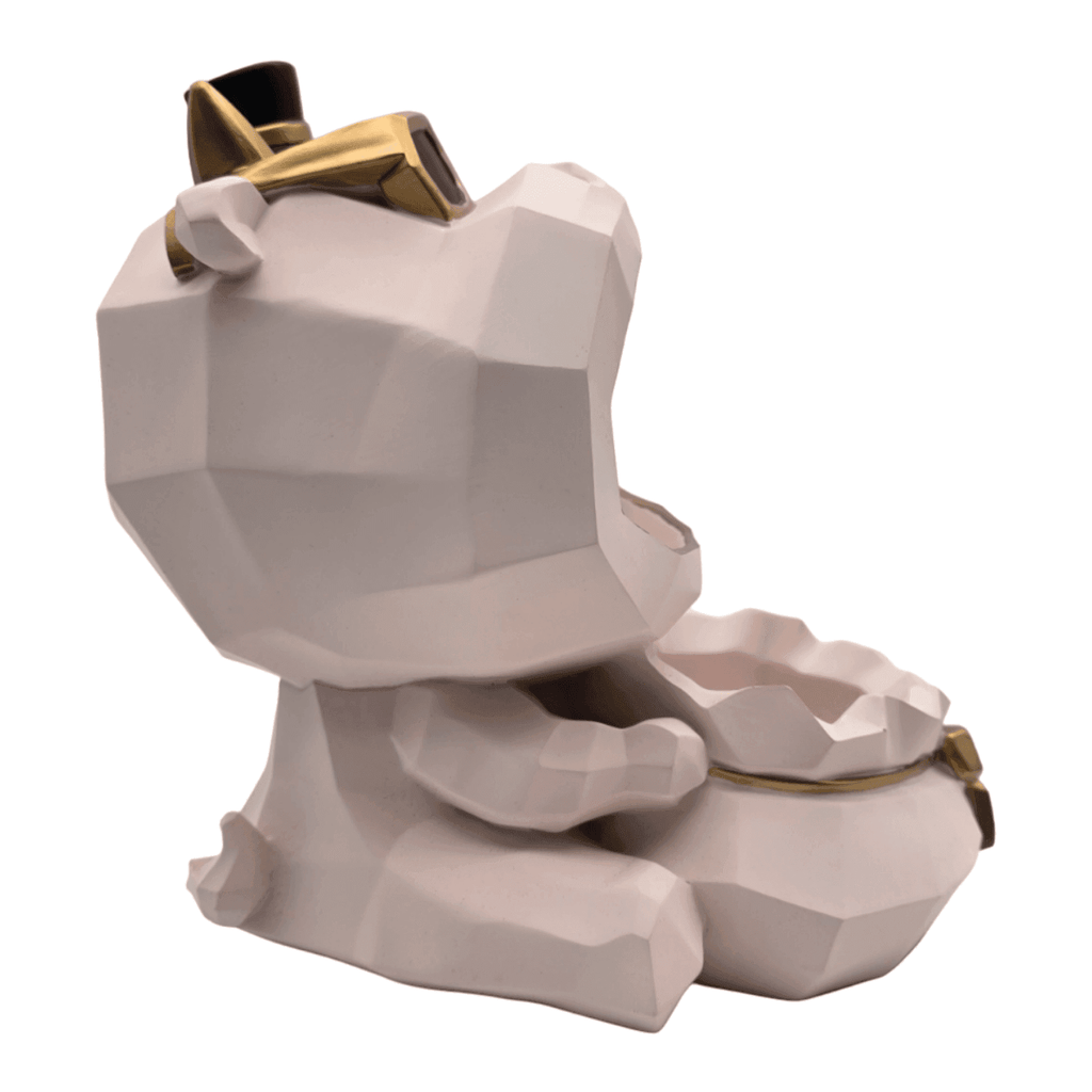 Escultura Decorativa Fortuna Porta Objetos Nordica Rosada - Fliperex