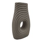 Jarron Florero De Ceramica Fina Decorativo Moderno Cafe - Fliperex