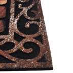 Alfombra Limpiapies Felpudo Alfombra De Entrada Vintage Café - Fliperex