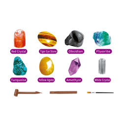 Kit Minería Excavación Rocas Y Minerales Juguete Educativo - Fliperex