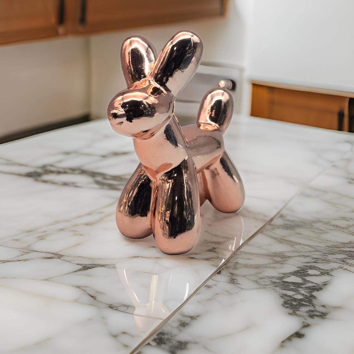 Adorno Perro Mascota Efecto Globo Metalizado Decoracion - Fliperex