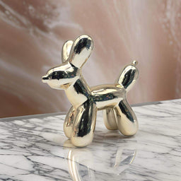 Adorno Perro Mascota Efecto Globo Metalizado Decoracion - Fliperex