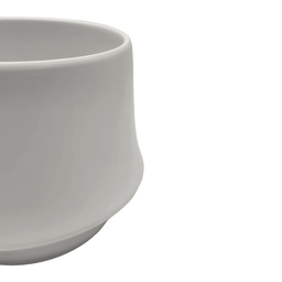 Macetero Maceta De Ceramica Elegante Blanco Liso Brillante M - Fliperex