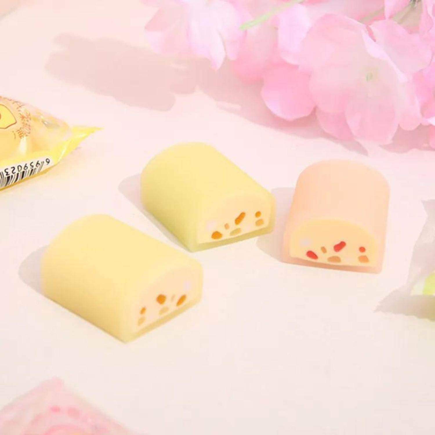 Set 2 Gomas De Borrar Cheese Candy Kawaii Cute - Fliperex