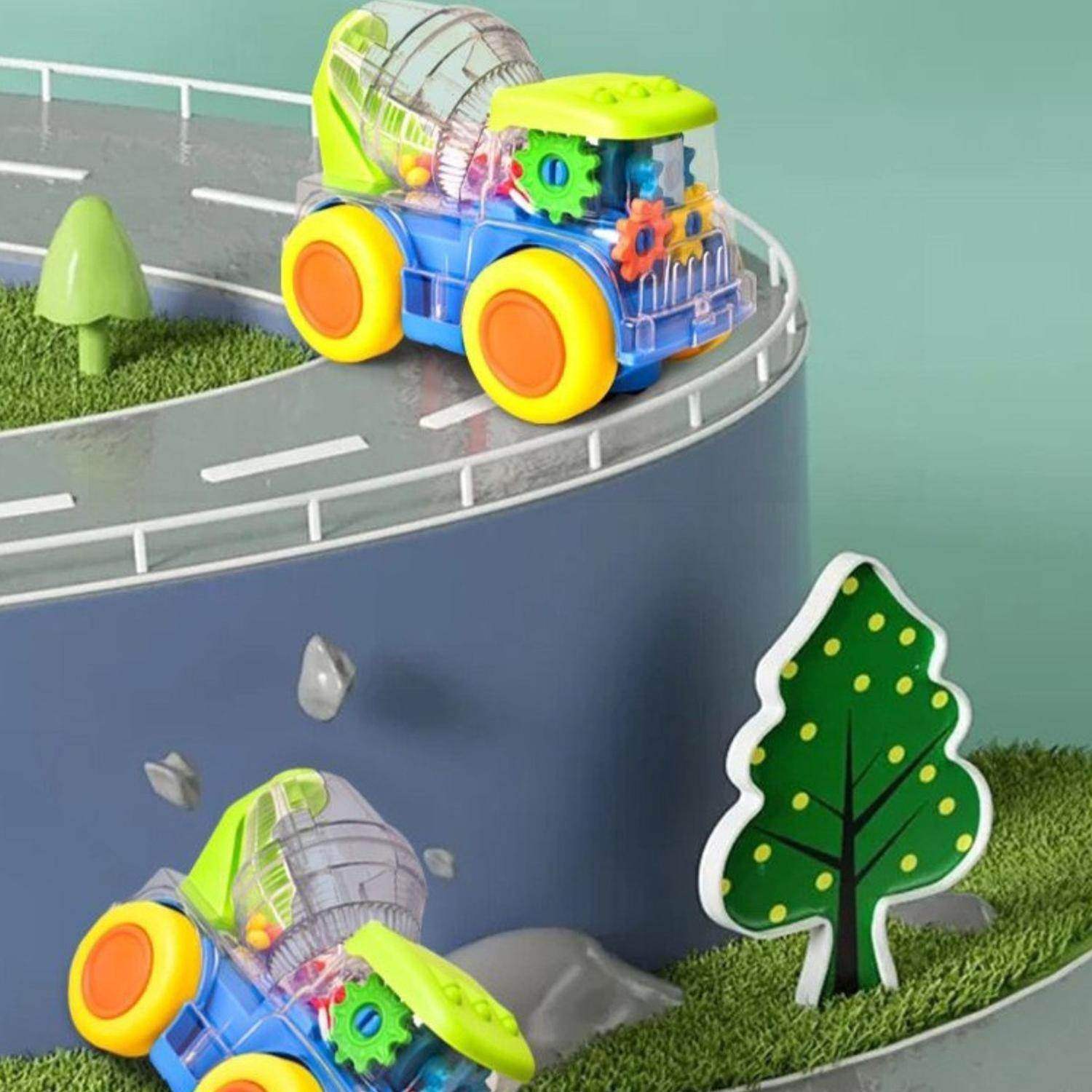 Juguete Maquina Camión De Construcción Transparente Musical - Fliperex