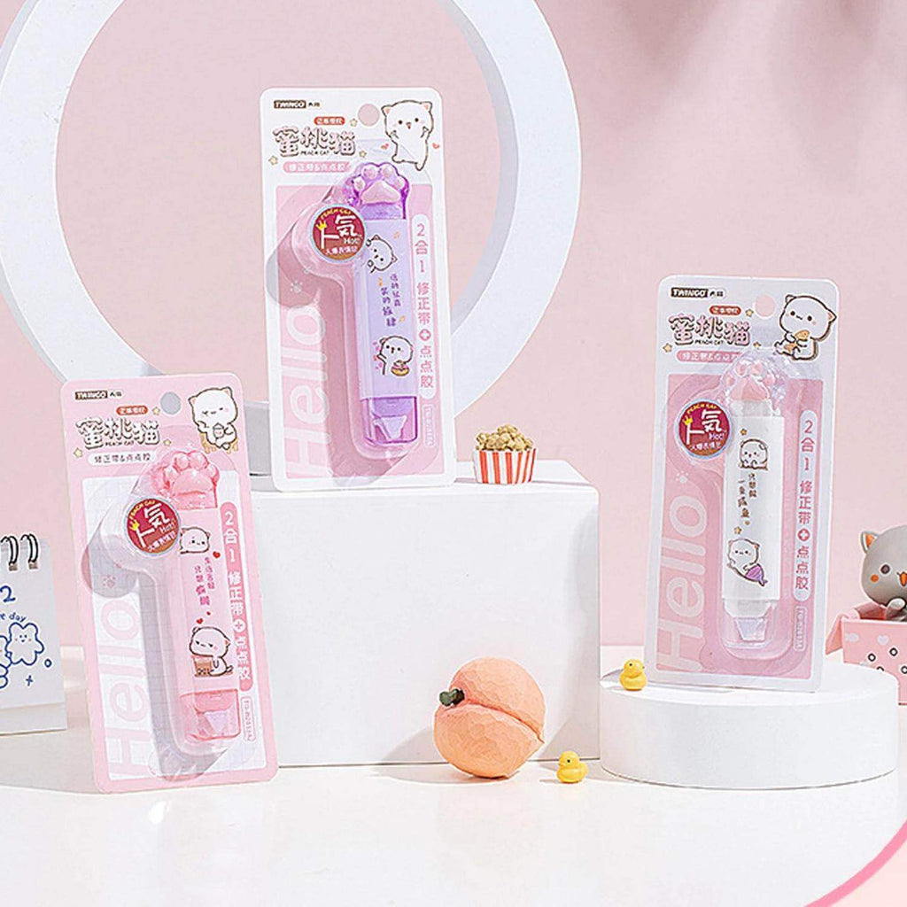 Lapiz 2 En 1 Corrector Y Pegamento En Cinta Patita - Fliperex