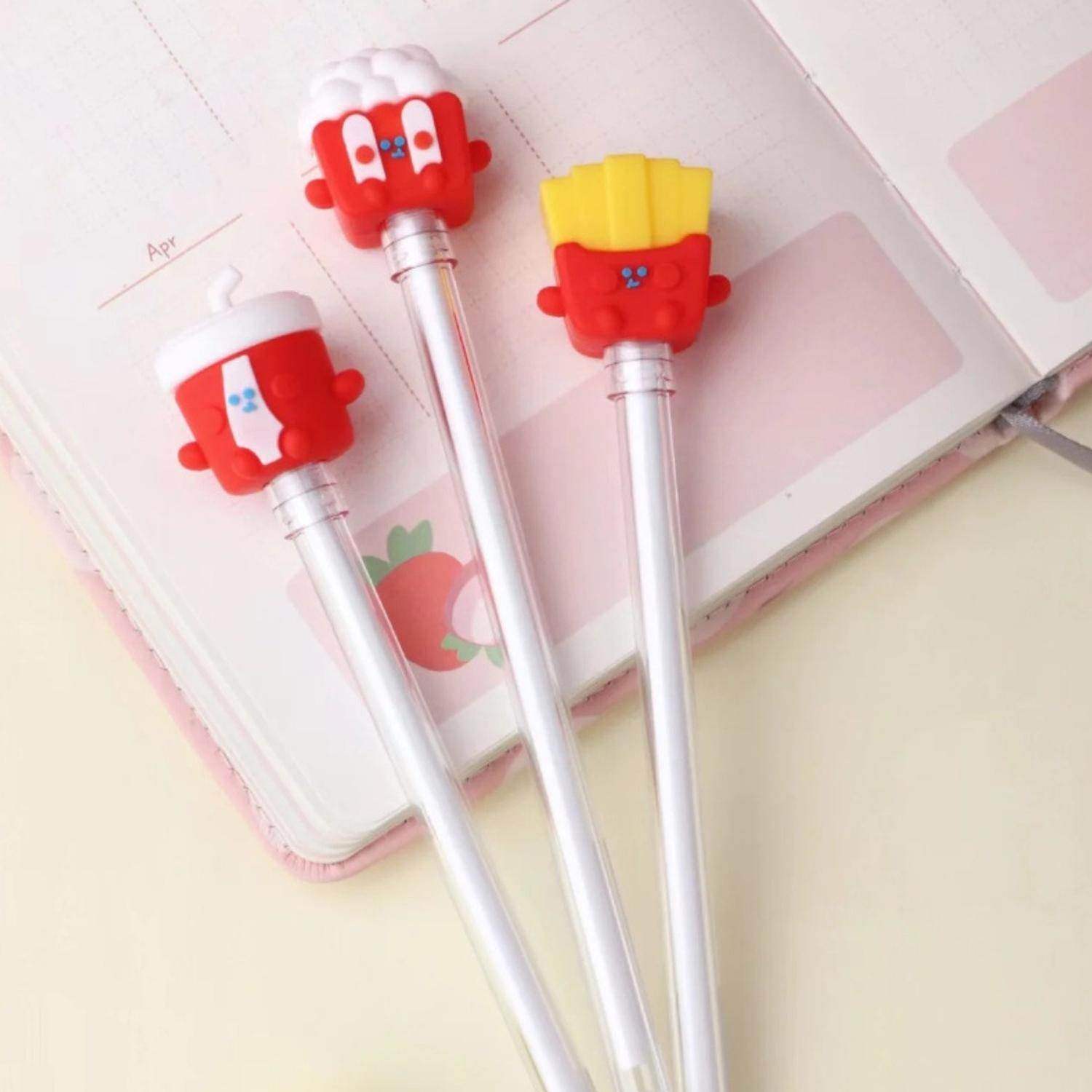 Set 6 Lapices De Alimentos Variados Kawaii Cute - Fliperex