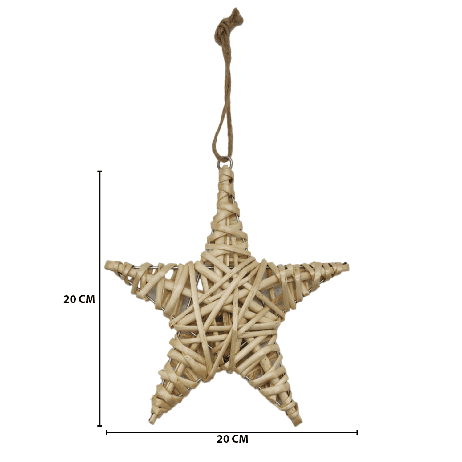 Set 4 Estrellas De Mimbre Para Decoracion Estrella Mimbre - Fliperex