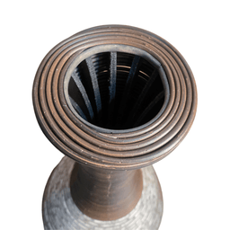 Jarron Florero Decorativo Tejido Rattan Moderno Blanco 70 CM - Fliperex