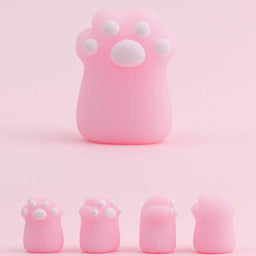 Set 2 Gomas De Borrar Patita De Gato Kawaii Colores - Fliperex