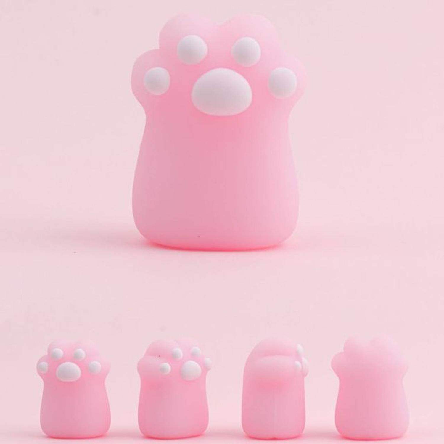 Set 2 Gomas De Borrar Patita De Gato Kawaii Colores - Fliperex