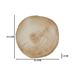 Soporte Base Para Ollas Calientes Diseño Tronco De Madera S - Fliperex