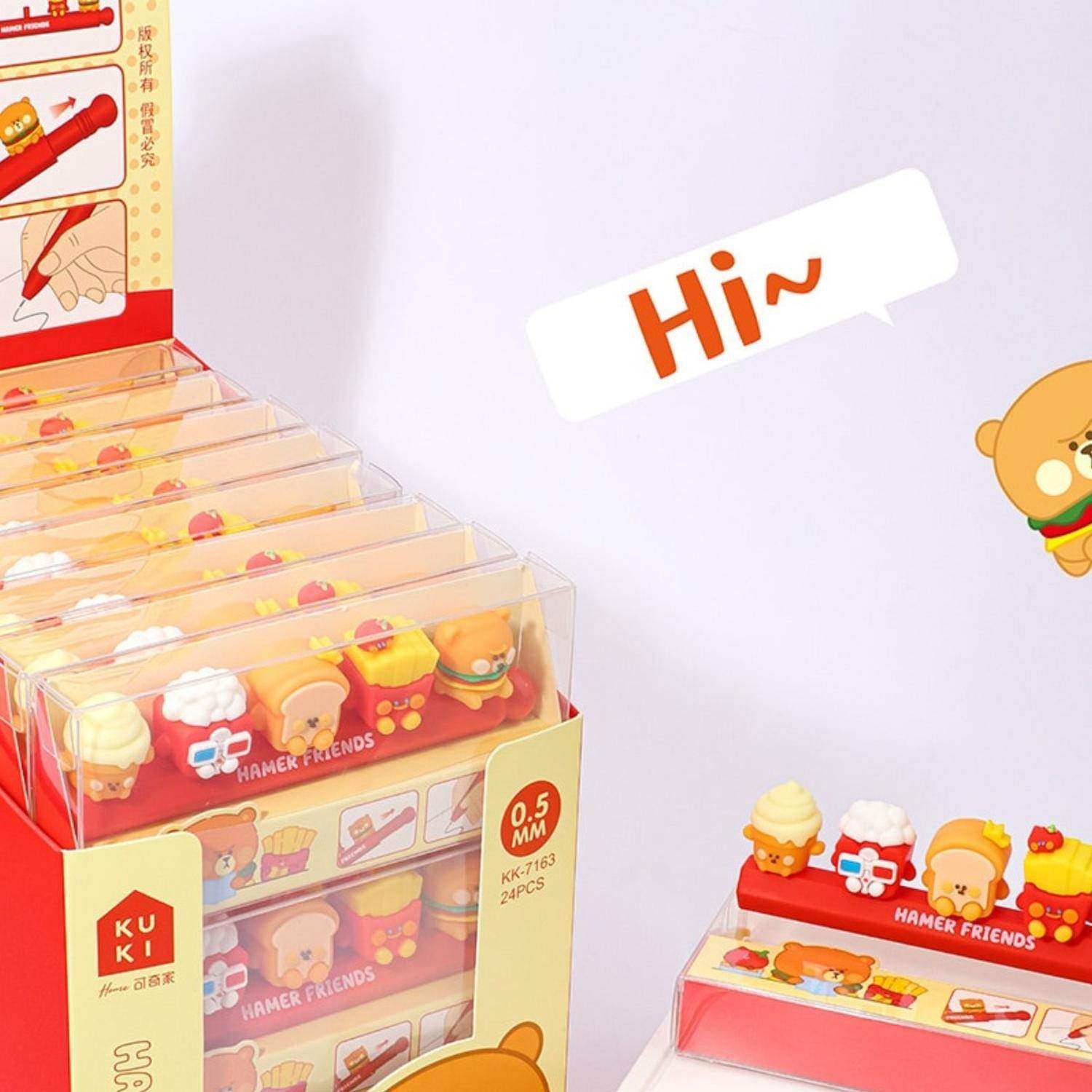 Lapiz Boligrafo Con Muñequitos Comida De Adornos Kawaii - Fliperex