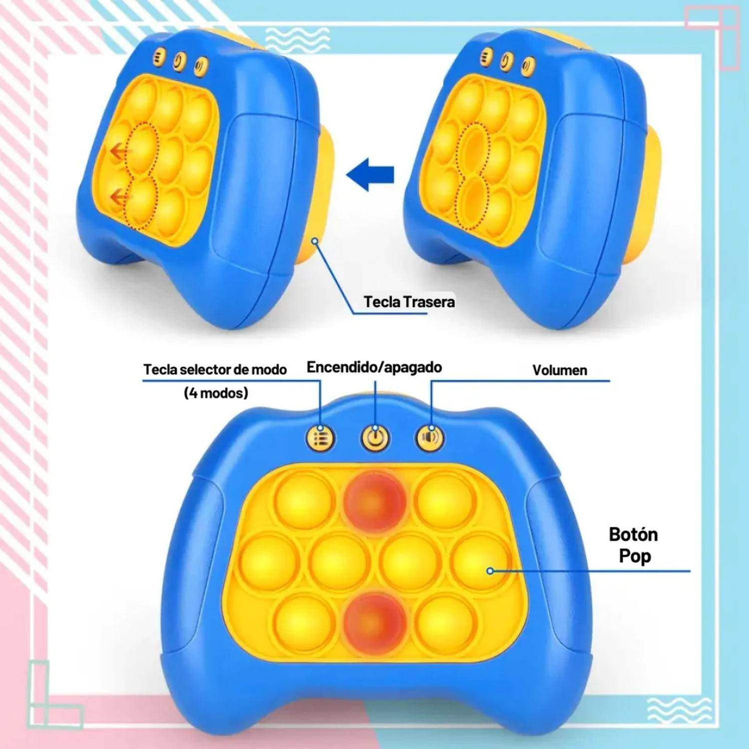 Popit Electronico Juguete Sensorial Pop-it Quickpush Tiktok - Fliperex