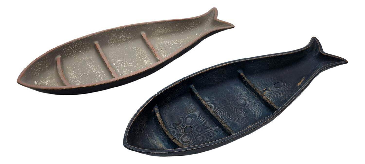 Bandeja Plato Decorativo Pez Estilo Minimalista Cocina - Fliperex