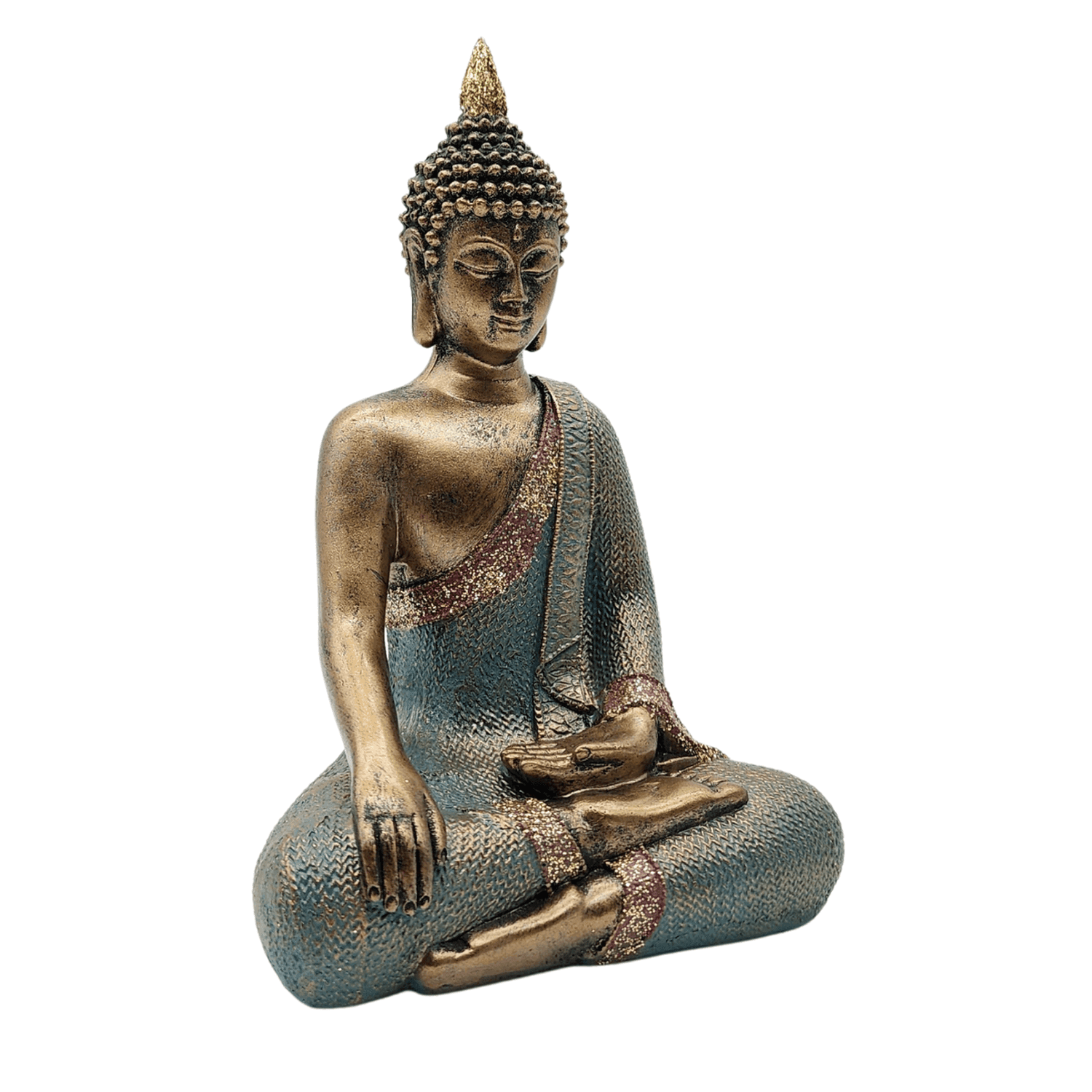 Estatua Figura De Buda Decorativa Buda Meditando Meditacion - Fliperex