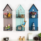 Cuadro Repisa De Madera 2 Niveles Decoración De Pared - Fliperex