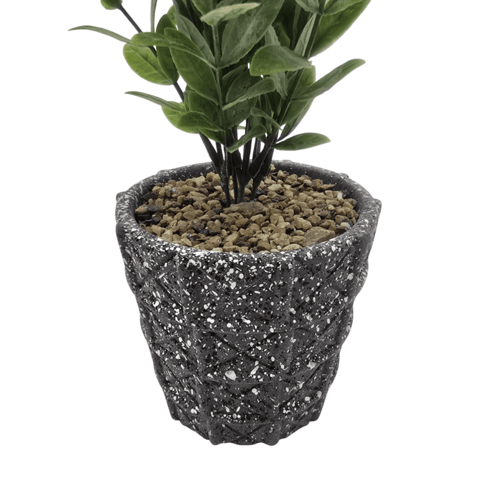 Planta Artificial Lavanda Macetero De Cemento Gris Diseño - Fliperex