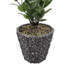 Planta Artificial Lavanda Macetero De Cemento Gris Diseño - Fliperex