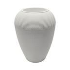 Set 2 Maceteros Plastico Redondo Ovalado Moderno Textura M - Fliperex