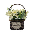 Planta Artificial Canastito Macetero Cordel Ovalado Deco - Fliperex