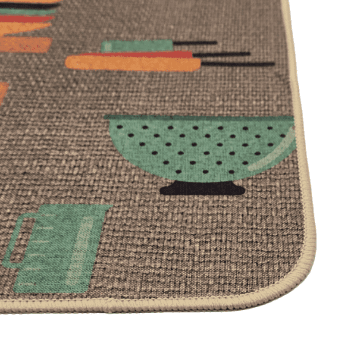 Set 2 Alfombras De Cocina Goma Antideslizante Diseño Cocina - Fliperex