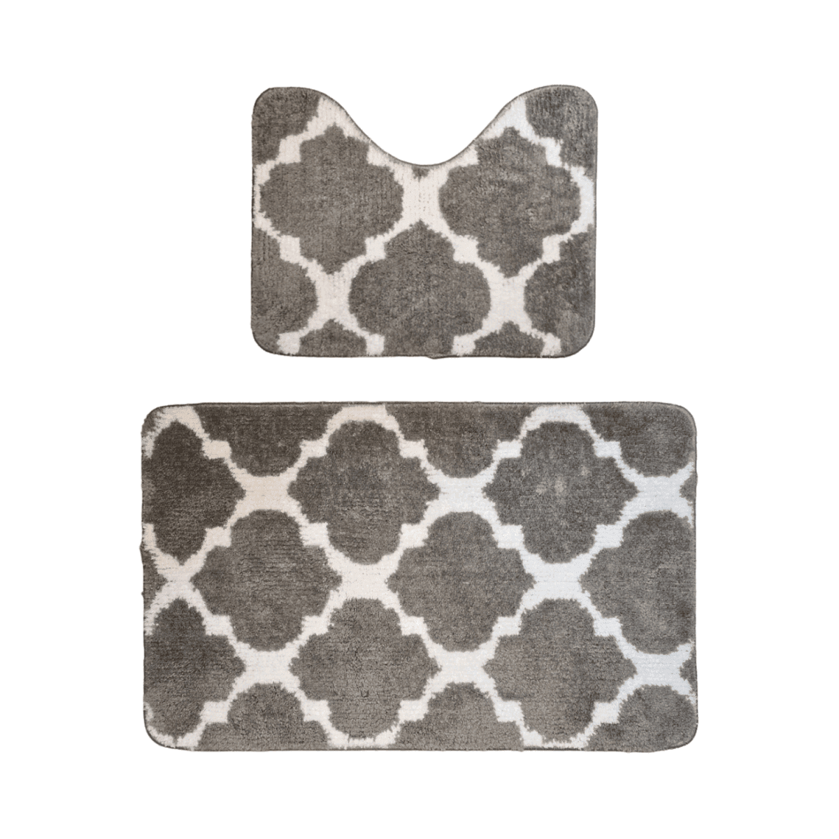 Conjunto De 2 Alfombra De Baño Suaves Absorventes Microfibra - Fliperex