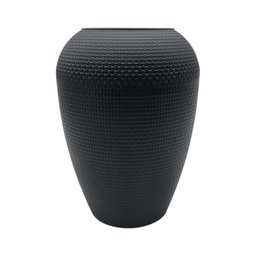 Set 2 Maceteros Plastico Redondo Ovalado Moderno Textura M - Fliperex