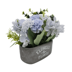Planta Artifiical Macetero De Cemento Flowers And Plants - Fliperex
