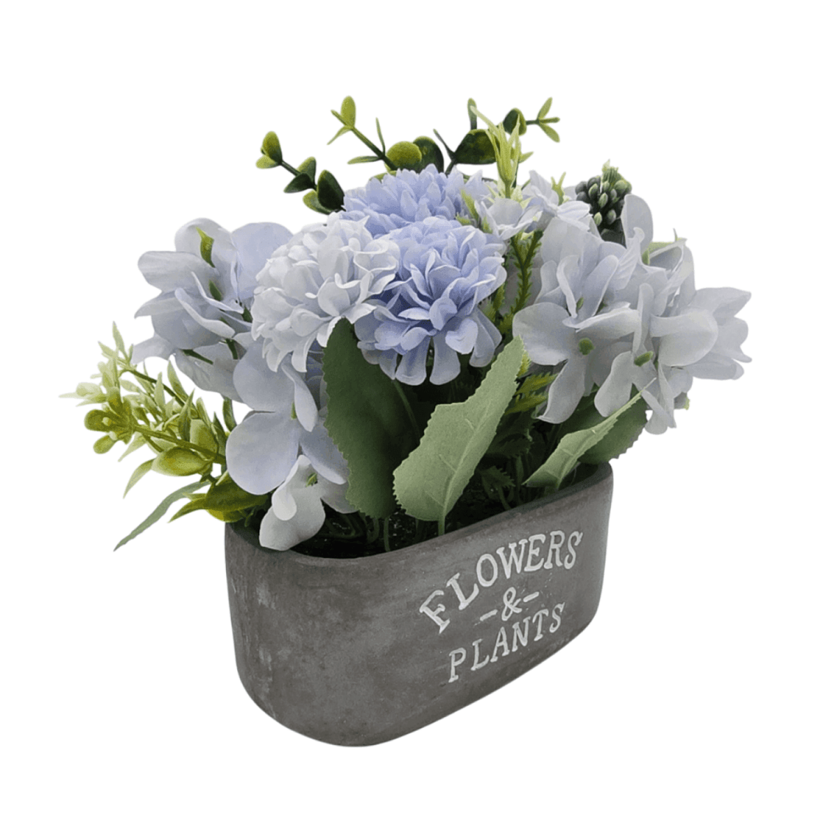Planta Artifiical Macetero De Cemento Flowers And Plants - Fliperex
