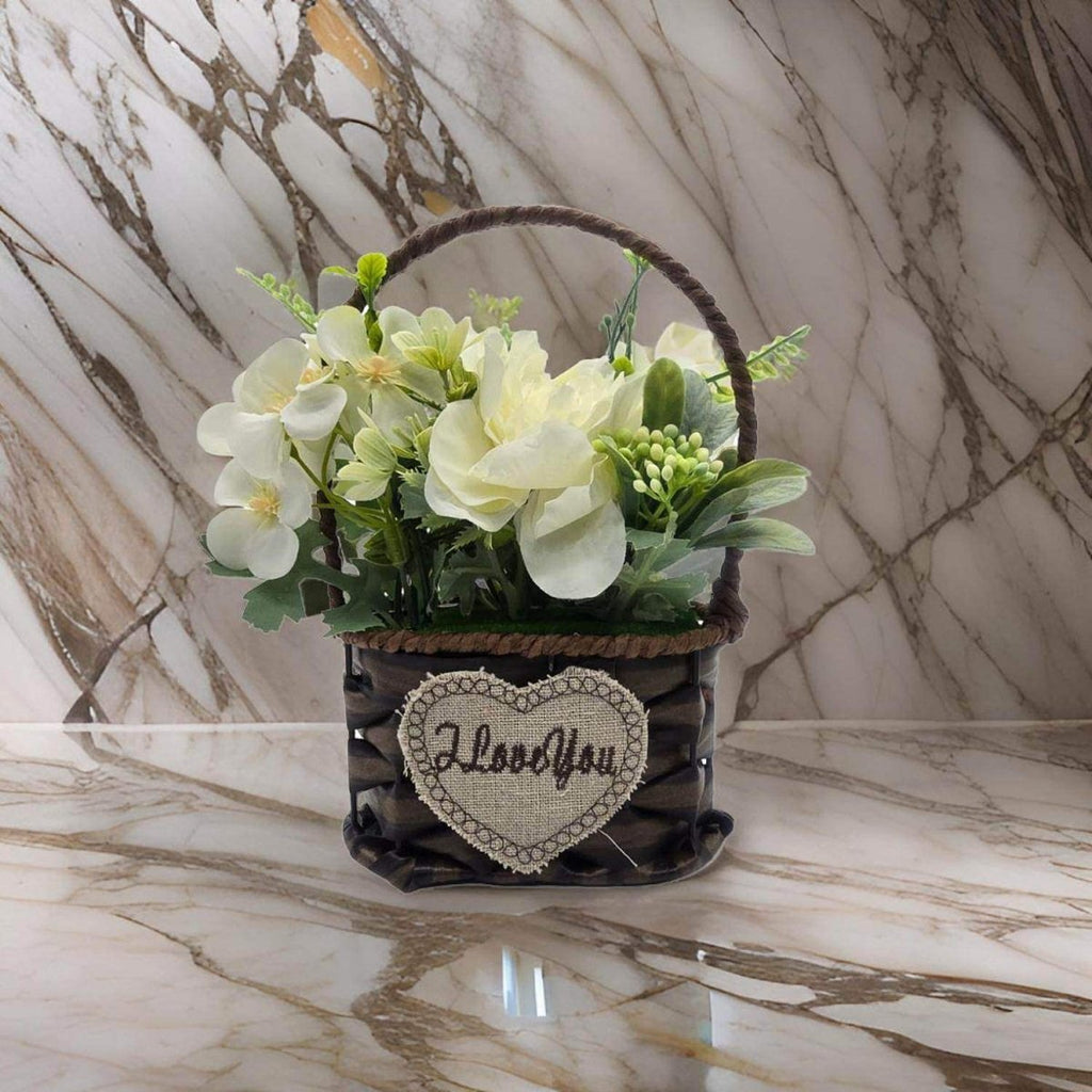 Planta Artificial Canastito Macetero Cordel Ovalado Deco - Fliperex