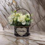 Planta Artificial Canastito Macetero Cordel Ovalado Deco - Fliperex